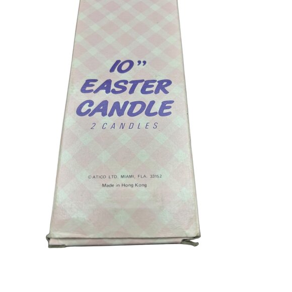 Vintage Easter Bunny Rabbit Candle Lot 10" Tapers 6.25" figural - Picture 4 of 10